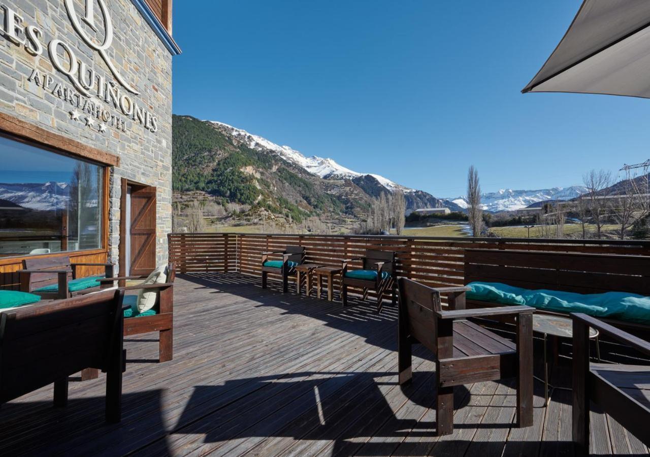 Apartahotel Tres Quinones Sallent De Gallego Exterior photo